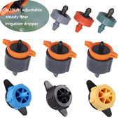 0-10L/H Ρυθμιζόμενη αντιστάθμιση πίεσης Dripper 1/4" Αγκαθωτός σύνδεσμος PE Σταθεροποιητής σωλήνα νερού Προμήθειες άρδευσης κήπου