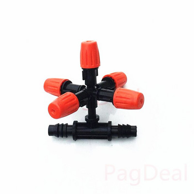 10 τμχ Ακροφύσιο ψεκασμού ψεκασμού ψεκασμού πορτοκαλιού Ακροφύσιο υγραντήρα ψεκασμού θερμοκηπίου κήπου θερμοκηπίου