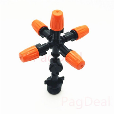 10 τμχ Ακροφύσιο ψεκασμού ψεκασμού ψεκασμού πορτοκαλιού Ακροφύσιο υγραντήρα ψεκασμού θερμοκηπίου κήπου θερμοκηπίου