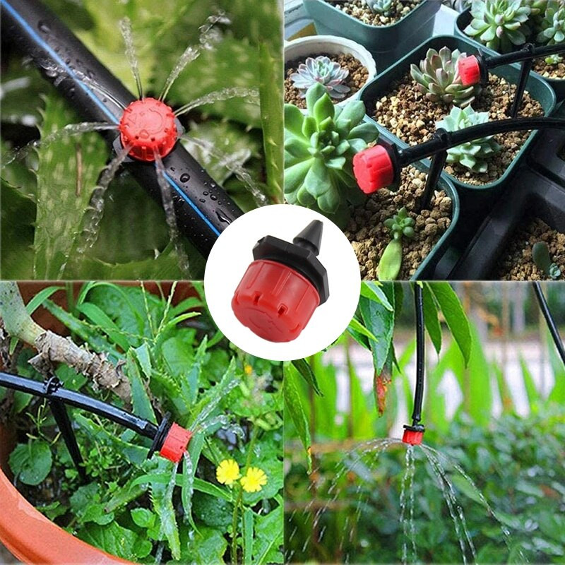 4 мм комплект за градинско микро капково напояване Автоматично напояване Спринклерна система за капково напояване Регулируема дюза за пръскане за двор на оранжерии