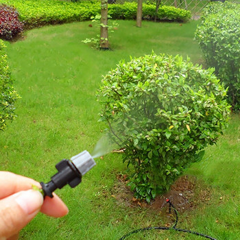 Ψεκαστήρας θερμοκηπίου 6 mm Διασύνδεση Γκρι Ακροφύσιο ψεκασμού Γεωργία Σύστημα άρδευσης Ακροφύσιο ομίχλης Κήπος Σπρέι νερού 500 τμχ