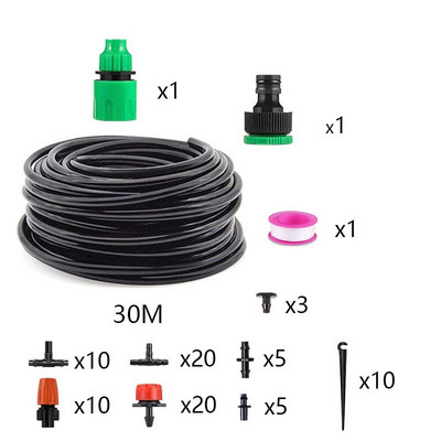 Σετ ψεκαστήρα ψεκασμού κήπου Κιτ άρδευσης μικρού σταγόνων θερμοκηπίου Σύστημα ποτίσματος φυτών για ομίχλη αίθριου