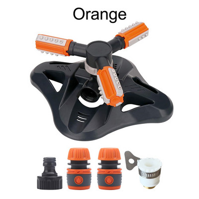 Αυτόματος περιστρεφόμενος ψεκαστήρας άρδευσης 36 μονάδων Γωνιακά ακροφύσια ψεκασμού Σύστημα νερού γκαζόν Ψεκαστήρας μεγάλης επιφάνειας με προσαρμογέα σύνδεσης σωλήνα