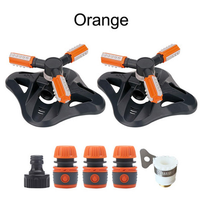 Αυτόματος περιστρεφόμενος ψεκαστήρας άρδευσης 36 μονάδων Γωνιακά ακροφύσια ψεκασμού Σύστημα νερού γκαζόν Ψεκαστήρας μεγάλης επιφάνειας με προσαρμογέα σύνδεσης σωλήνα