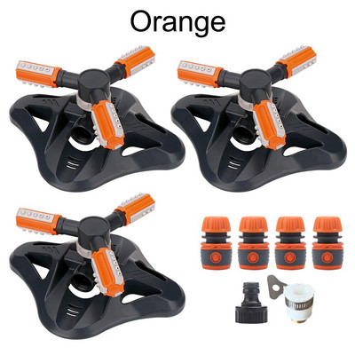 Αυτόματος περιστρεφόμενος ψεκαστήρας άρδευσης 36 μονάδων Γωνιακά ακροφύσια ψεκασμού Σύστημα νερού γκαζόν Ψεκαστήρας μεγάλης επιφάνειας με προσαρμογέα σύνδεσης σωλήνα