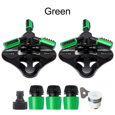 Αυτόματος περιστρεφόμενος ψεκαστήρας άρδευσης 36 μονάδων Γωνιακά ακροφύσια ψεκασμού Σύστημα νερού γκαζόν Ψεκαστήρας μεγάλης επιφάνειας με προσαρμογέα σύνδεσης σωλήνα