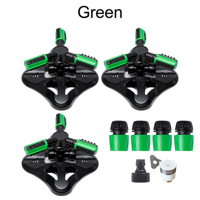 Αυτόματος περιστρεφόμενος ψεκαστήρας άρδευσης 36 μονάδων Γωνιακά ακροφύσια ψεκασμού Σύστημα νερού γκαζόν Ψεκαστήρας μεγάλης επιφάνειας με προσαρμογέα σύνδεσης σωλήνα