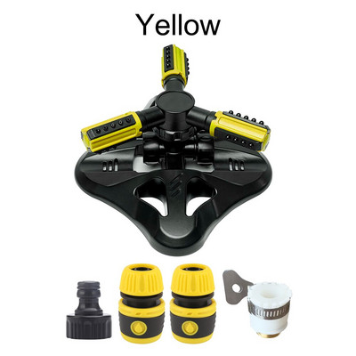 Αυτόματος περιστρεφόμενος ψεκαστήρας άρδευσης 36 μονάδων Γωνιακά ακροφύσια ψεκασμού Σύστημα νερού γκαζόν Ψεκαστήρας μεγάλης επιφάνειας με προσαρμογέα σύνδεσης σωλήνα