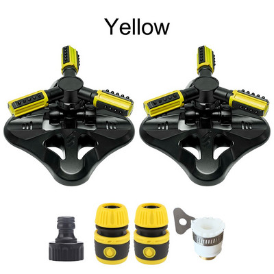 Αυτόματος περιστρεφόμενος ψεκαστήρας άρδευσης 36 μονάδων Γωνιακά ακροφύσια ψεκασμού Σύστημα νερού γκαζόν Ψεκαστήρας μεγάλης επιφάνειας με προσαρμογέα σύνδεσης σωλήνα