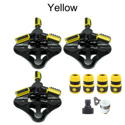 Αυτόματος περιστρεφόμενος ψεκαστήρας άρδευσης 36 μονάδων Γωνιακά ακροφύσια ψεκασμού Σύστημα νερού γκαζόν Ψεκαστήρας μεγάλης επιφάνειας με προσαρμογέα σύνδεσης σωλήνα