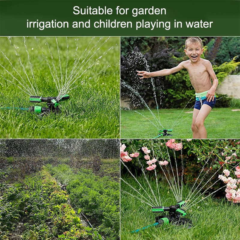 Αυτόματος περιστρεφόμενος ψεκαστήρας άρδευσης 36 μονάδων Γωνιακά ακροφύσια ψεκασμού Σύστημα νερού γκαζόν Ψεκαστήρας μεγάλης επιφάνειας με προσαρμογέα σύνδεσης σωλήνα