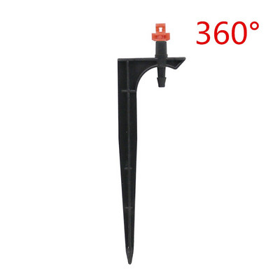 100 σετ Κιτ ψεκαστήρα με αιχμηρή ομίχλη 90/180/360 μοιρών Ακροφύσια ψεκασμού 10,5/14 εκ. Εργαλείο άρδευσης κήπου με ράβδο αγκαθωτή ράβδου