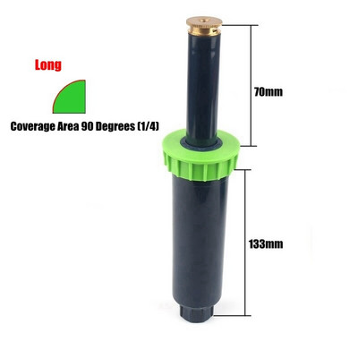4 τεμ./παρτίδα 1/2" 90-360 μοιρών Ρυθμιζόμενο πλαστικό αναδυόμενο ψεκαστήρες γκαζόν κήπου Λουλούδι Φυτό Σκηνικό Πότισμα Χάλκινο ακροφύσιο ψεκασμού