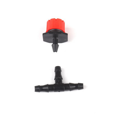 30 Σετ Ακροφύσιο 8 οπών με Σύνδεσμοι σύνδεσης Tee Drip 4/7mm Εξοπλισμός ψύξης Εγκαταστάσεις Κιτ άρδευσης με σταγόνες