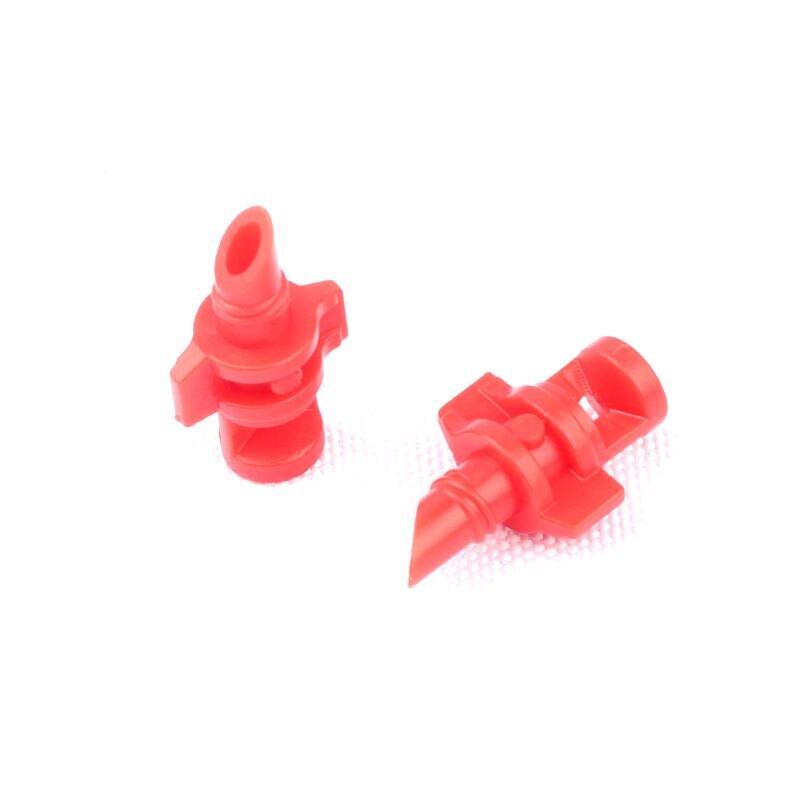 60 τμχ Ακροφύσιο άρδευσης 360 μοιρών Κόκκινο ένθετο Ακροφύσιο ψεκασμού διάθλασης Ακροφύσιο ψεκασμού Ακροφύσιο ψεκασμού Flower Fruit Tree