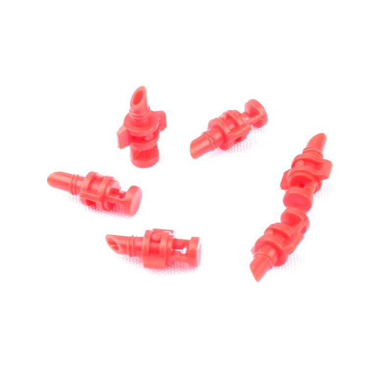 60 τμχ Ακροφύσιο άρδευσης 360 μοιρών Κόκκινο ένθετο Ακροφύσιο ψεκασμού διάθλασης Ακροφύσιο ψεκασμού Ακροφύσιο ψεκασμού Flower Fruit Tree