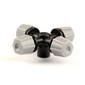 60 τμχ Green Thumb Inner Dia 6mm Σταυρός ψεκαστήρας για άρδευση θερμοκηπίου Ψεκαστήρας Micro Mist με τέσσερα ακροφύσια