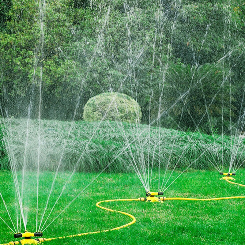 Αυτόματη περιστροφή 360 μοιρών Ψεκαστήρας γκαζόν κήπου Ψεκαστήρας νερού μεγάλης κάλυψης για γκαζόν Ψεκαστήρες νερού με πιστόλι νερού αυλής