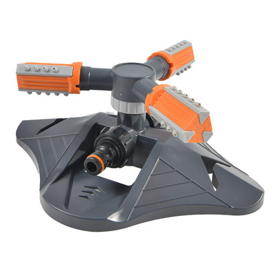 Ρυθμιζόμενοι 360 μοιρών Περιστρεφόμενοι ψεκαστήρες 3 βραχιόνων Grass Lawn Αυτόματο Πότισμα Κήπος Ψεκαστήρας Κεφαλής Περιστρέφεται 360 Μοίρες1τμχ