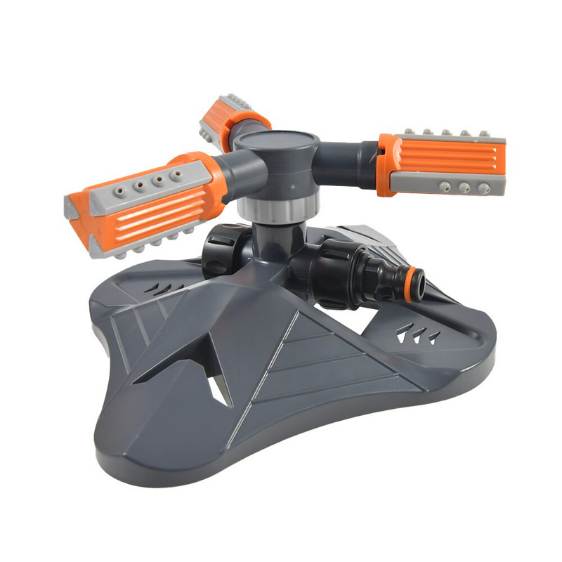 Ρυθμιζόμενοι 360 μοιρών Περιστρεφόμενοι ψεκαστήρες 3 βραχιόνων Grass Lawn Αυτόματο Πότισμα Κήπος Ψεκαστήρας Κεφαλής Περιστρέφεται 360 Μοίρες1τμχ