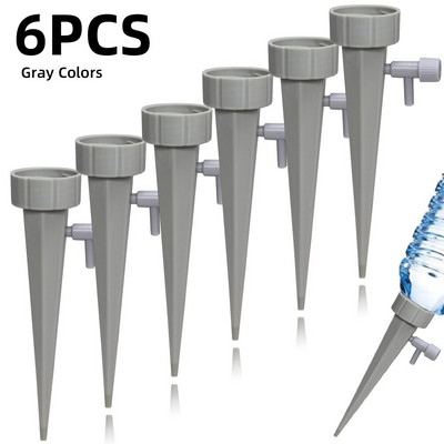6/12/24PCS Автоматична регулируема система за напояване Устройство за поливане на растения Капкомер с клапан за регулиране на размера на водния поток Направи си сам дюза