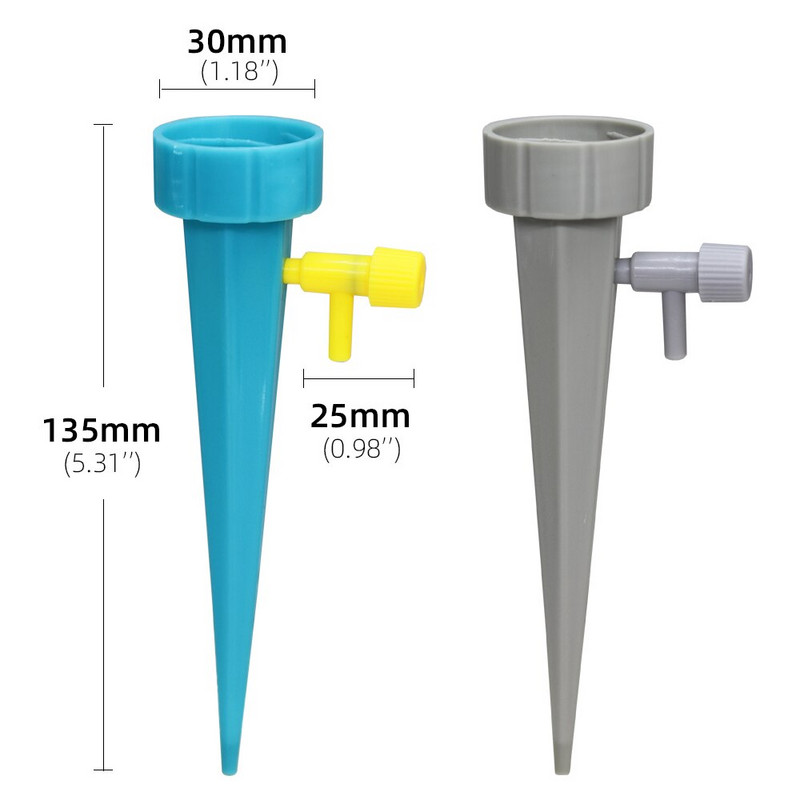 6/12/24PCS Автоматична регулируема система за напояване Устройство за поливане на растения Капкомер с клапан за регулиране на размера на водния поток Направи си сам дюза