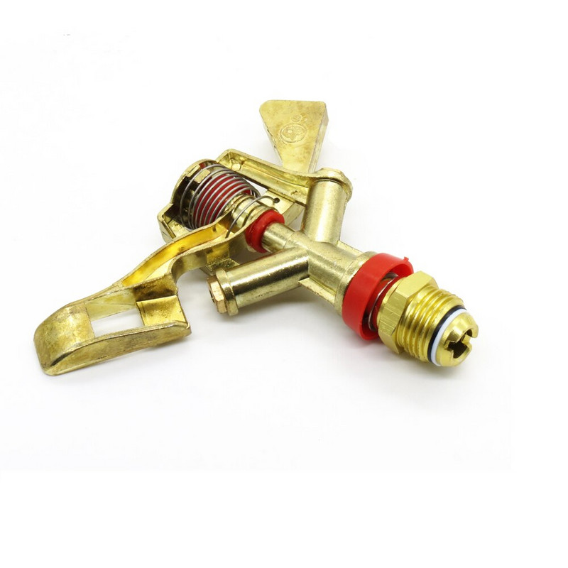 1/2 3/4 collas Vīriešu metāla pulsējošie lauku smidzinātāji 360 grādu rotācijas šūpuļsviras smidzināšanas sprauslas Zālāju dārza laistīšanas apūdeņošana