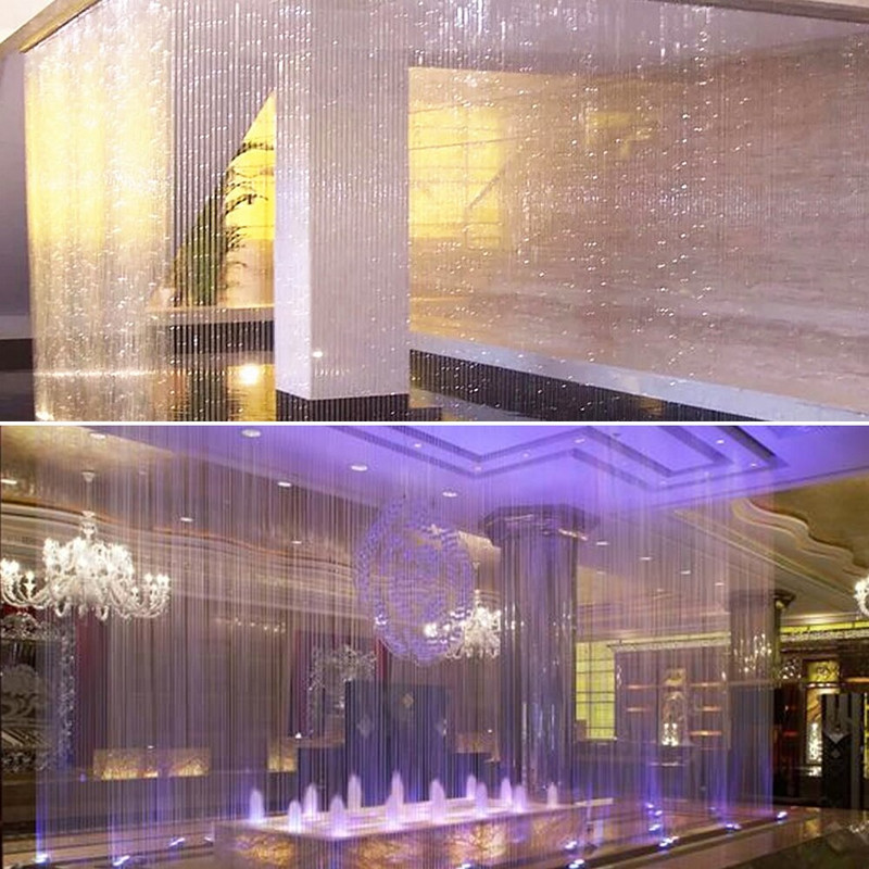 OD8mm-14mm Месингов фонтан за завеси M8-M14 Накрайник с мъжка резба с изключване, регулируема посока за спрей за декорация на езерце