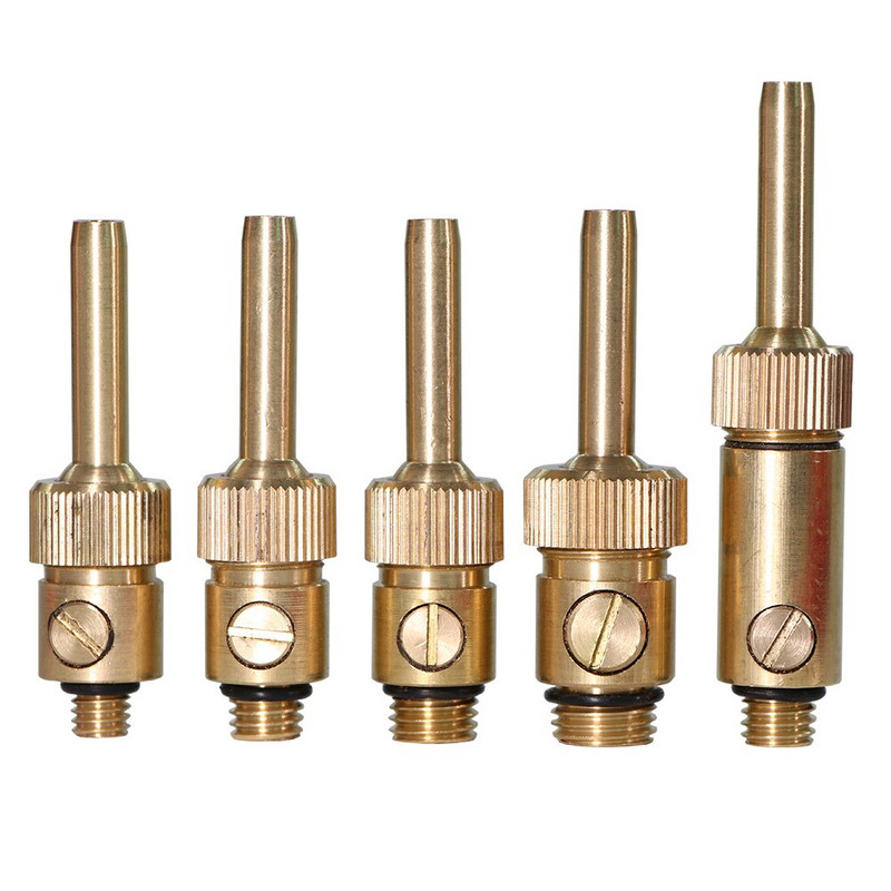 OD8mm-14mm Месингов фонтан за завеси M8-M14 Накрайник с мъжка резба с изключване, регулируема посока за спрей за декорация на езерце