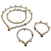 Daudzgalvu izsmidzinātāja sprausla Gredzenveida izsmidzinātāja sprausla ar regulējamu sprauslas savienotāju Dārza daudzgalvu smidzinātāja sprausla 1 gab.