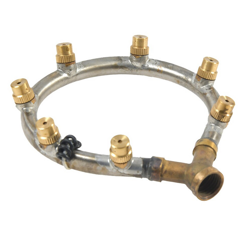 Daudzgalvu izsmidzinātāja sprausla Gredzenveida izsmidzinātāja sprausla ar regulējamu sprauslas savienotāju Dārza daudzgalvu smidzinātāja sprausla 1 gab.