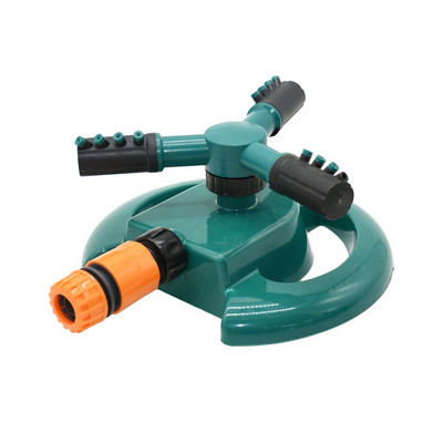 Ψεκαστήρες κήπου Αυτόματο πότισμα Grass Lawn 360 μοιρών Περιστρεφόμενος ψεκαστήρας νερού 3 ακροφύσια Σύστημα άρδευσης κήπου τριών βραχιόνων