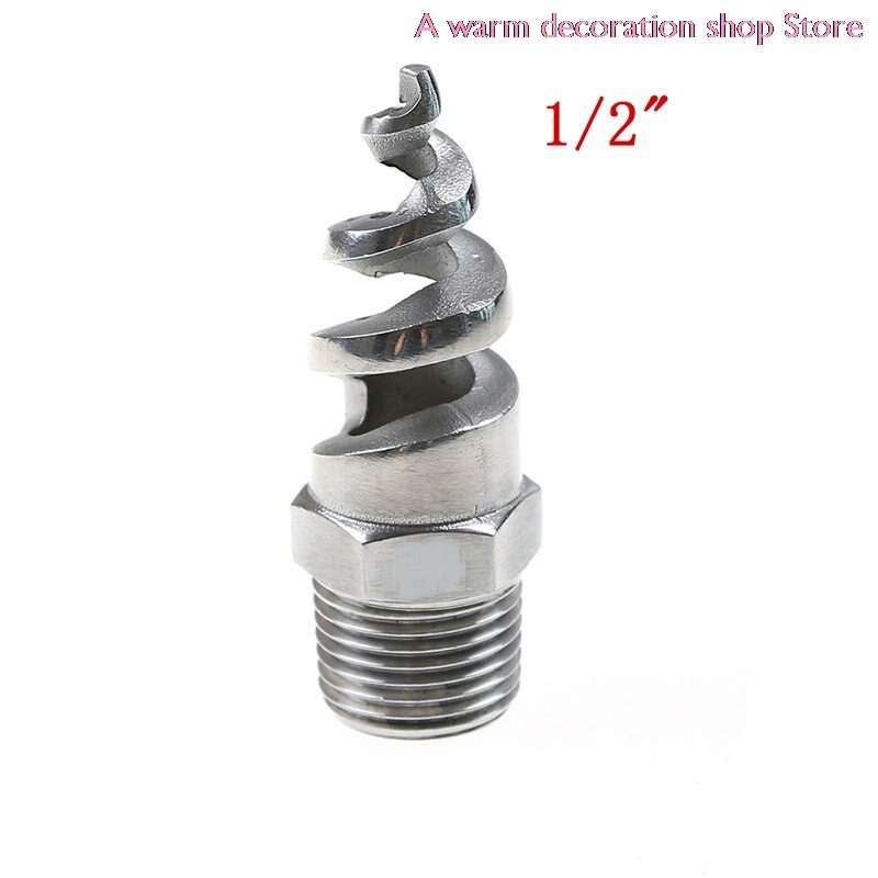 Ανοξείδωτος ψεκαστήρας ομίχλης ποτίσματος 1/2" Πλήρους κώνου με σπειροειδές ακροφύσιο πίδακα για σκάφος σταγόνας άρδευσης κήπου και γκαζόν