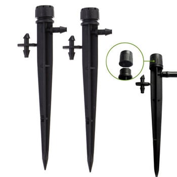 50PCS 13cm Micro Bubbler Drip Irrigation Adjustable Emitters Stake Mixed 3 Types Water Dripper Farmland Κατάλληλο για σωλήνα 4/7mm