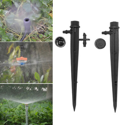 50PCS 13cm Micro Bubbler Drip Irrigation Adjustable Emitters Stake Mixed 3 Types Water Dripper Farmland Κατάλληλο για σωλήνα 4/7mm