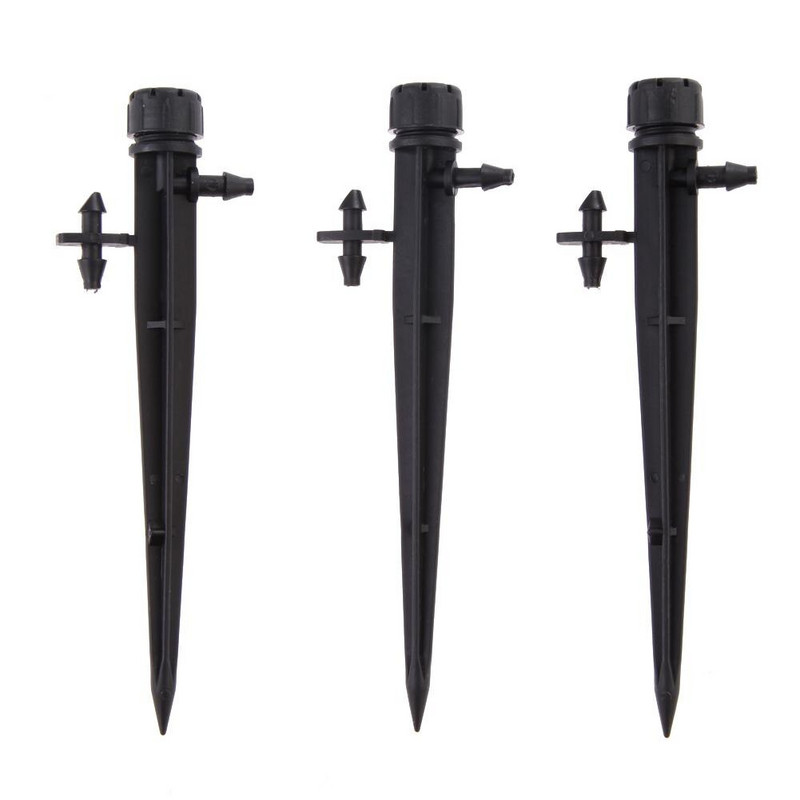 50 gab. 13 cm mikro burbuļu pilināmā apūdeņošana, regulējami izstarotāji, jaukta 3 veidu ūdens pilinātāja lauksaimniecības zeme, piemērota 4/7 mm šļūtenei