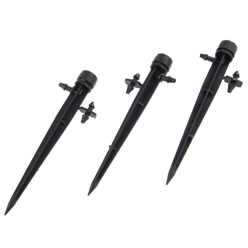 50 gab. 13 cm mikro burbuļu pilināmā apūdeņošana, regulējami izstarotāji, jaukta 3 veidu ūdens pilinātāja lauksaimniecības zeme, piemērota 4/7 mm šļūtenei