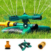 360 grādu automātisks rotējošs zāliena smidzinātājs Ātrās laistīšanas zāliena sprausla lielu laukumu nosedzošais smidzinātājs Dārza apūdeņošanas rīki