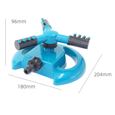 360 grādu automātisks rotējošs zāliena smidzinātājs Ātrās laistīšanas zāliena sprausla lielu laukumu nosedzošais smidzinātājs Dārza apūdeņošanas rīki