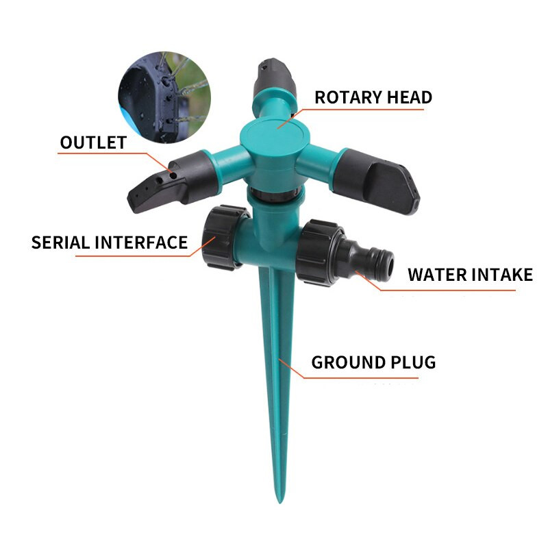 Автоматичен въртящ се спринклер Градина, зеленчукова градина, серия спринклерни спринклерни пръскачки, градински пръскачки W2133