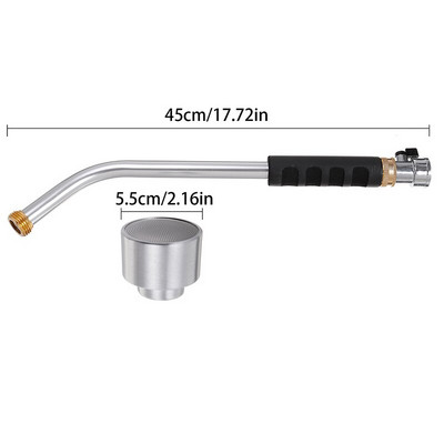 45 εκ. Ποτιστήρι κήπου Ακροφύσιο σπορόφυτου Ακροφύσιο από κράμα αλουμινίου Πιστόλι φυτωρίου Ράβδος ποτίσματος γκαζόν λαχανικών Εργαλείο καταιονισμού θερμοκηπίου