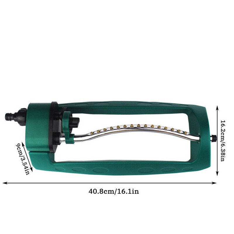 15 caurumu Regulējams sakausējums laistīšanas sprinkleris dzesēšanas smidzinātājs Oscilācijas oscilators zāliena dārza pagalma apūdeņošanas sistēma