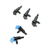 200 бр. 4L-8L / H Градинско напояване Капкомер Инструменти за напояване 4/7 mm маркуч Монтаж с шипове Компонентите на спринклерния шунт могат да се перат