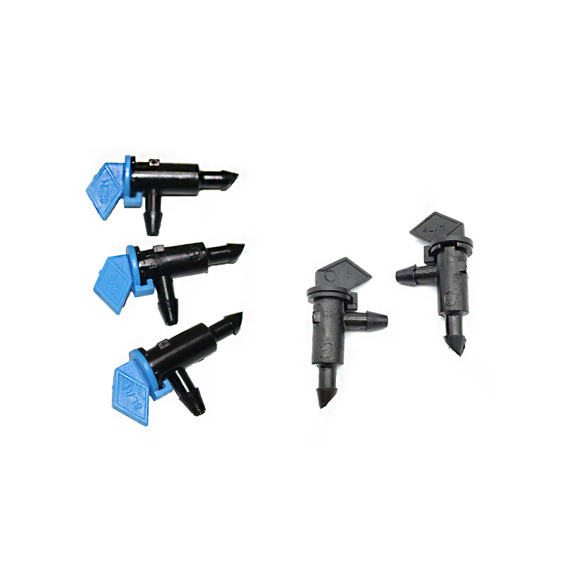 200 бр. 4L-8L / H Градинско напояване Капкомер Инструменти за напояване 4/7 mm маркуч Монтаж с шипове Компонентите на спринклерния шунт могат да се перат