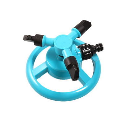 Dārza piederumi Trīs roku rotējoša smidzināšanas uzgalis 360 grādos, regulējams smidzināšanas smidzināšanas zāliena sprausla