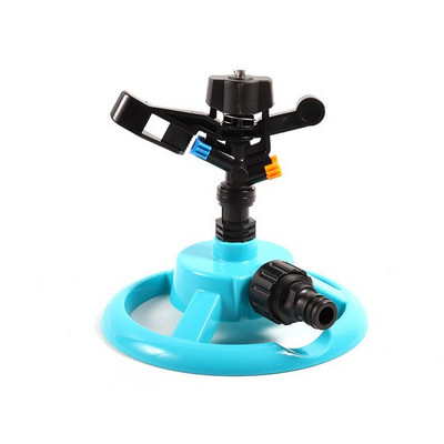 Dārza piederumi Trīs roku rotējoša smidzināšanas uzgalis 360 grādos, regulējams smidzināšanas smidzināšanas zāliena sprausla