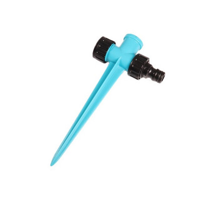 Dārza piederumi Trīs roku rotējoša smidzināšanas uzgalis 360 grādos, regulējams smidzināšanas smidzināšanas zāliena sprausla