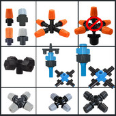 POM mlaznica za raspršivanje s 5 glava, raspršivač za kontrolu magle s mogućnošću podešavanja vode. DIY mikro navodnjavanje biljaka kapanjem, adapter za prskalice za vrtnu maglu