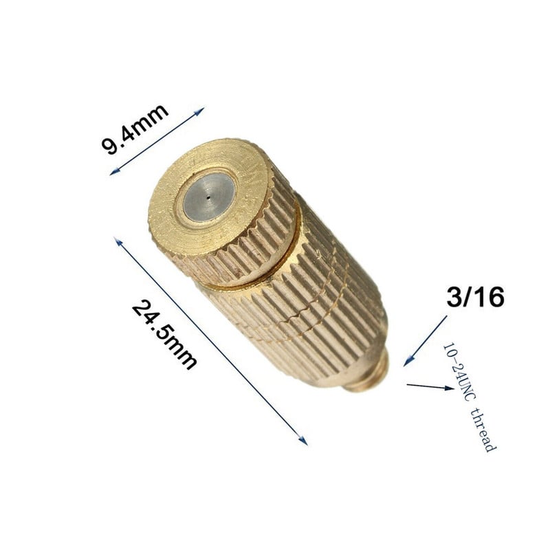 0,1-0,4 mm Visokotlačna pločasta mlaznica Zamagljivanje Intarzirana mlaznica od nehrđajućeg čelika 3/16 Priključak Komplet prskalica za navodnjavanje vodom