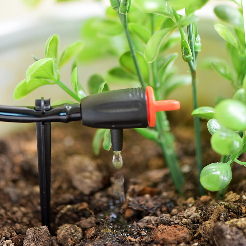 5-10 бр. Регулируеми 1-40L/H напоителни капкообразуватели, спринклери 1/4'' емитер за градински оранжерийни растения Инструмент за поливане на бонсай